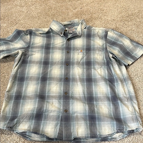 Carhartt Blue Plaid Shirt Sleeve Button Up Relaxed Fit XL
Casual workwear - Picture 1 of 6